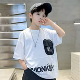 Boys Oversized Cotton T-Shirt – Soft Fabric with Play-Ready Fit